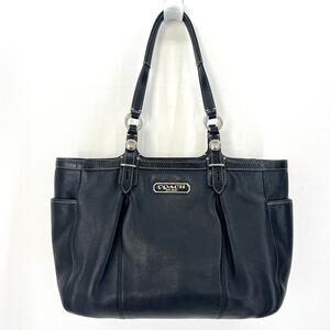 Coach Black Leather Shoulder Bag